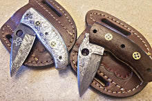 Load image into Gallery viewer, Executive Damascus Folder with Carved Handle